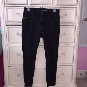 distressed rockstar jeans- size 8 regular length